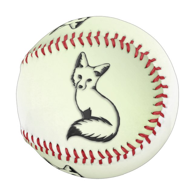 Pelota De Béisbol Zorro verde (Reverso Izquierdo)