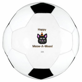 Pelota de fútbol de gato negro