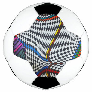 Pelota de fútbol de ilusión óptica