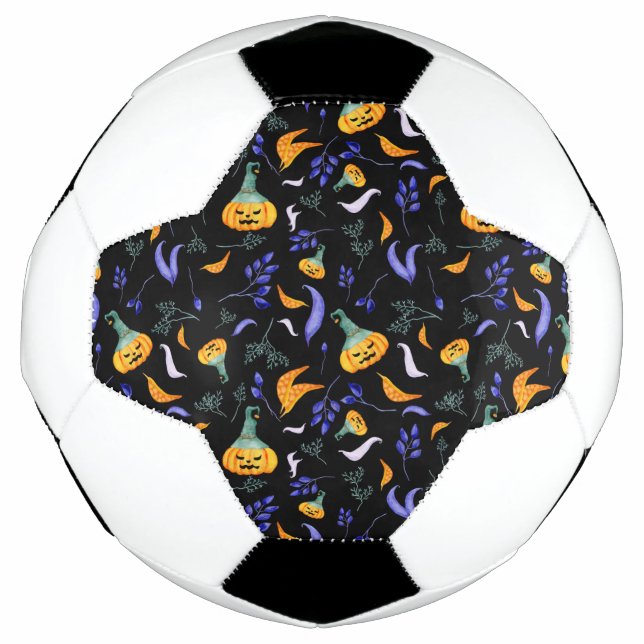 Pelota de fútbol forestal de Halloween (Anverso)