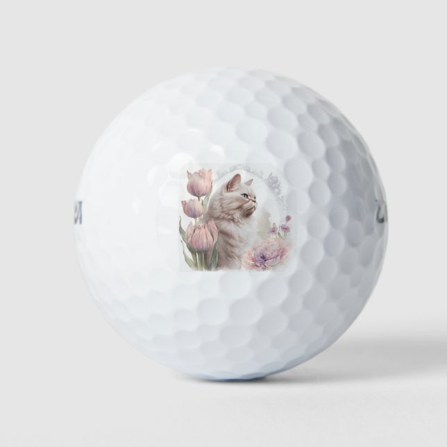 Pelota de golf Animales de gatos gatitos (Anverso)