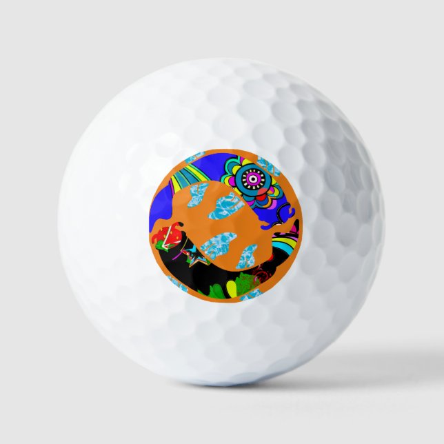 Pelota de golf Aqua Fish Eastern Design (Anverso)
