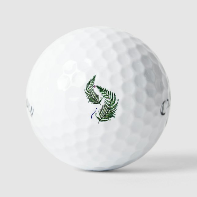 Pelota de Golf Callaway Supersoft con Helecho Aote (Anverso)