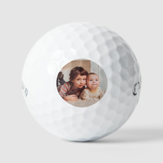 Pelota de Golf con Foto Simple (Anverso)