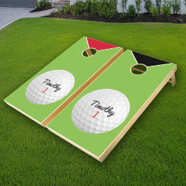 Pelota de golf con marcador de monograma clásico