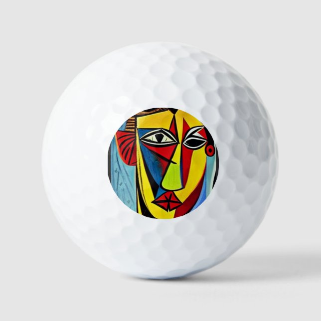 Pelota de golf de arte abstracto (Anverso)