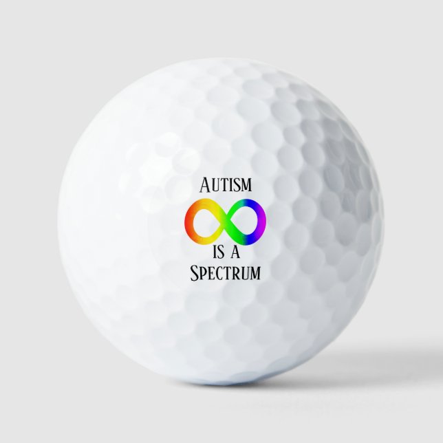 Pelota de golf de concienciación sobre el espectro (Anverso)