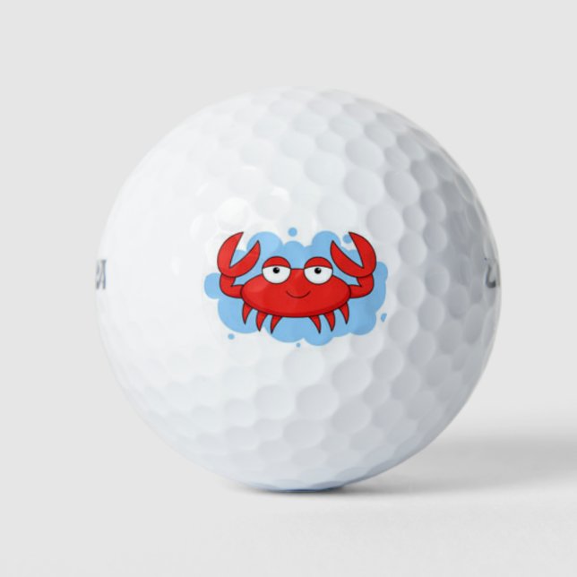 pelota de golf de cricket rojo lindo (Anverso)