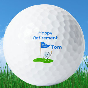 Pelota de Golf de Dibujos Animados de Feliz Jubila