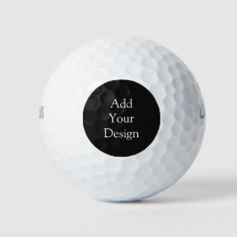 Pelota de golf de patrón de línea roja y negra