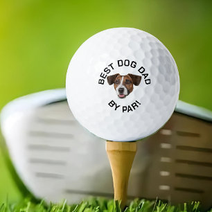 Pelota de golf de perro personalizada, foto gracio