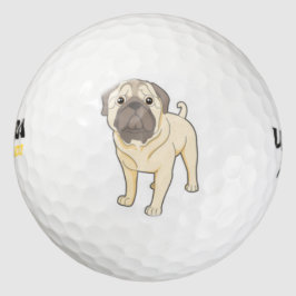 pelota de golf de pug