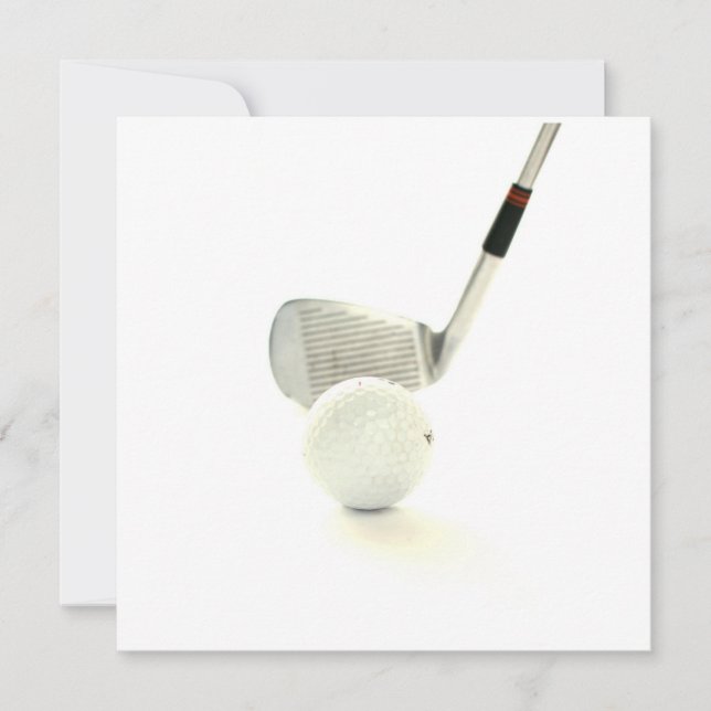 Pelota de golf e invitación del club (Anverso)