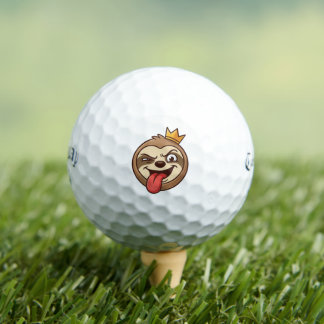 Pelota de Golf Emoji de Perezoso - Regalo Divertid