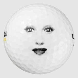 Pelota de golf Face de la mujer