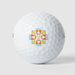 Pelota de golf floral