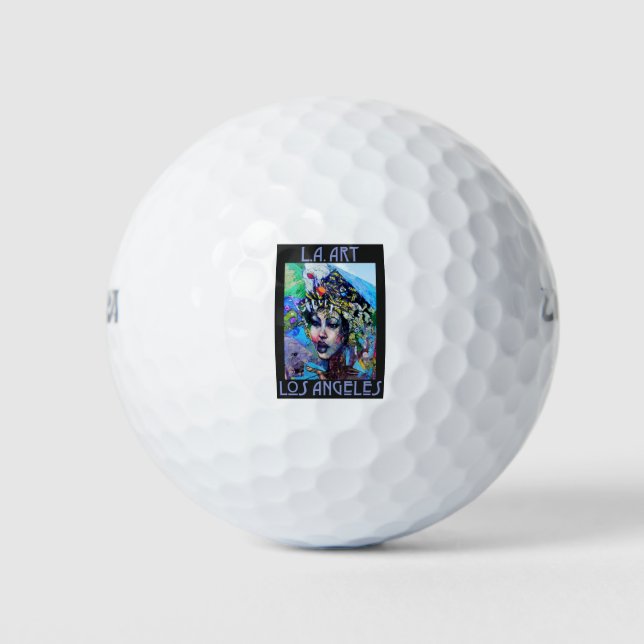 Pelota de golf LA Art (Anverso)