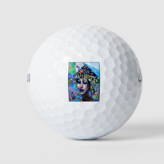Pelota de golf LA Art (Anverso)