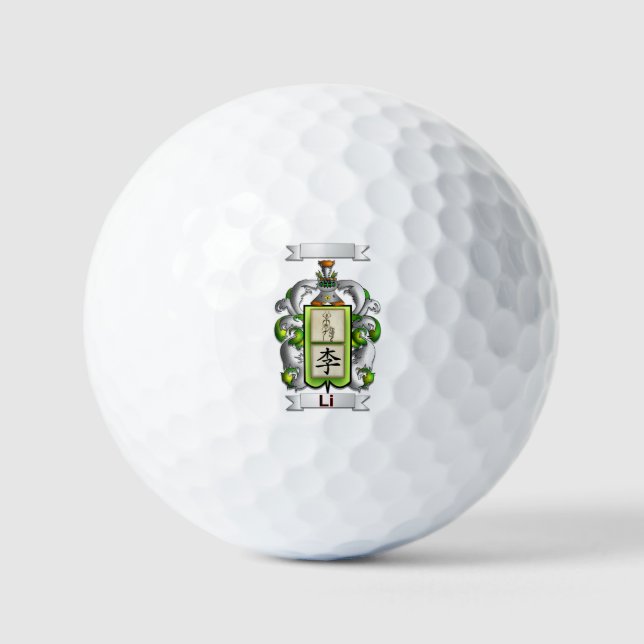 Pelota de Golf li Apellido y Escudo (Anverso)