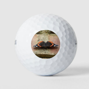 Pelota de golf Mariposa del Almirante Rojo