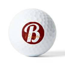 Pelota de golf monograma personalizada