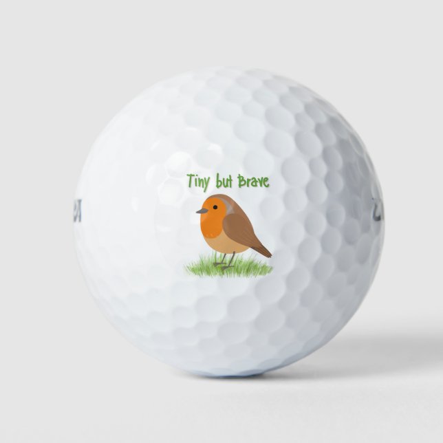 Pelota de Golf Pájaro Robin Lindo (Anverso)