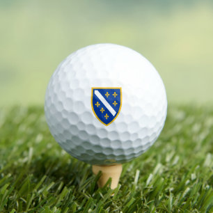 Pelota de Golf Patriótica Escudo de Bosnia