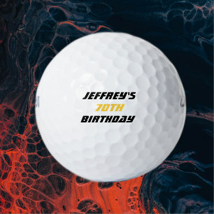 Pelota de golf personalizada, cumpleaños número 70