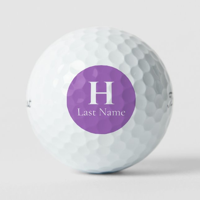 Pelota de golf personalizada de Círculo de Lavanda (Anverso)