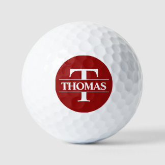 Pelota de golf personalizada - Rojo
