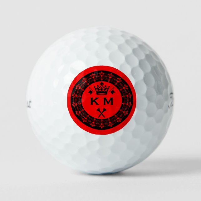 Pelota de golf real divertida personalizada (Anverso)