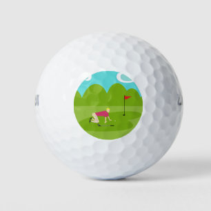 Pelota de golf Retro Golfer