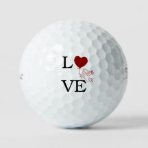 Pelota de Golf Romántica 'AMOR' Globo con forma de