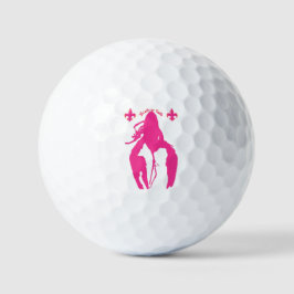Pelota de golf rosa