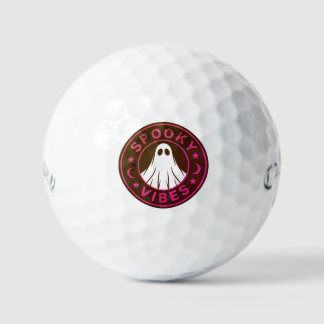 Pelota de Golf Spooky Vibes Halloween | Regalo de