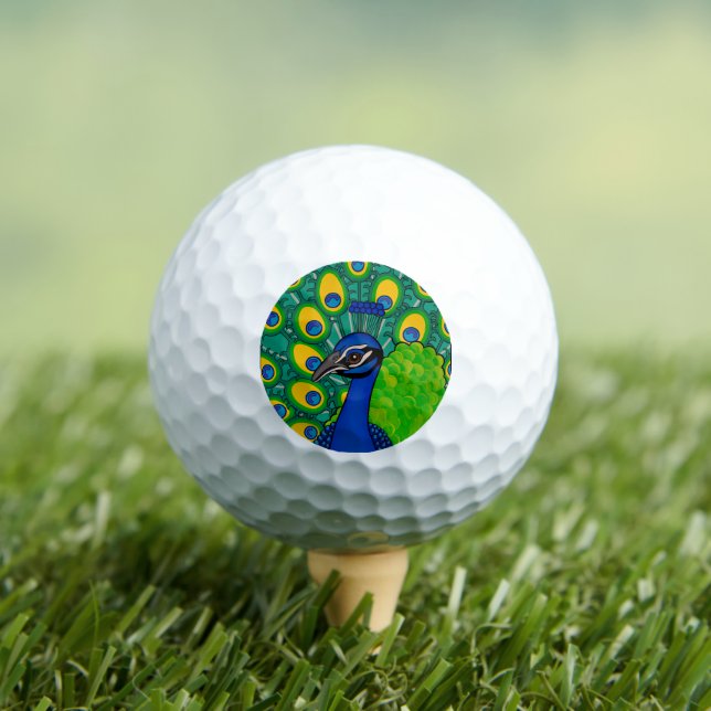 Pelota de golf temática Peacock (Camiseta in situ)