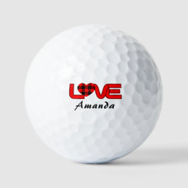 Pelota de Golf Unique Love para Ligas de Golf Feme