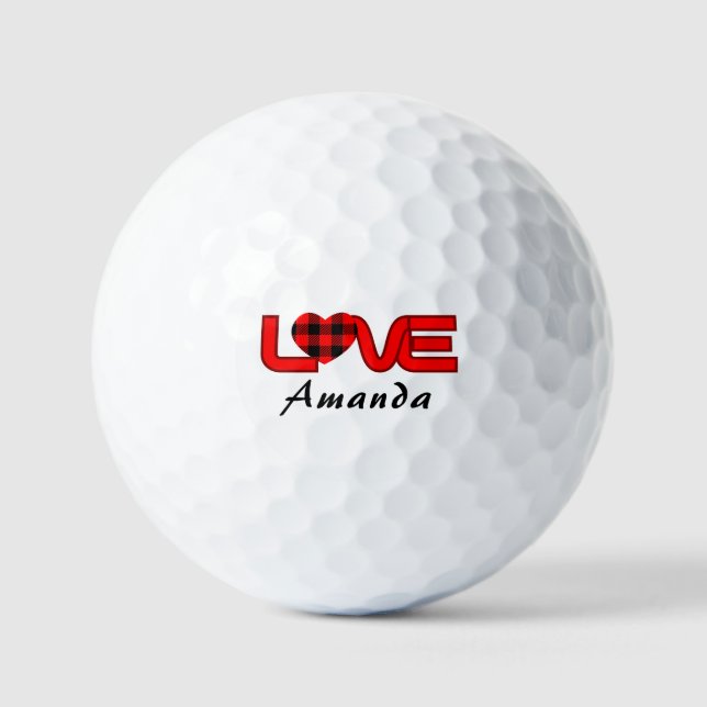 Pelota de Golf Unique Love para Ligas de Golf Feme (Anverso)