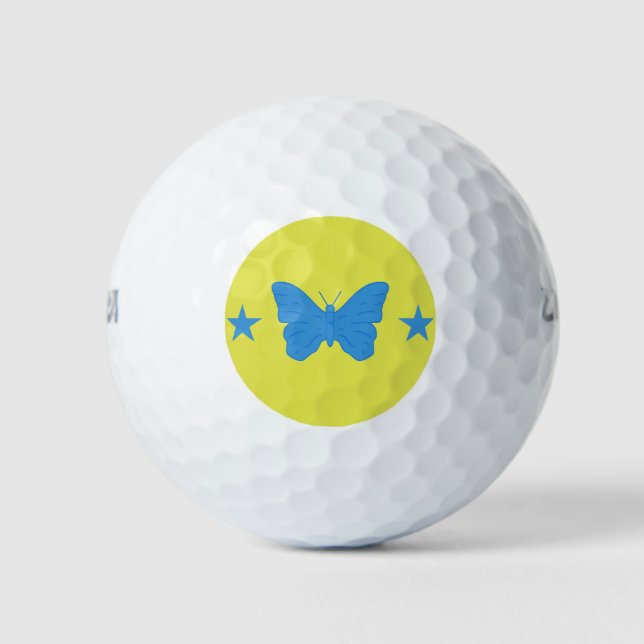 Pelota de golf Wilson con bandera de Bady Bassit (Anverso)