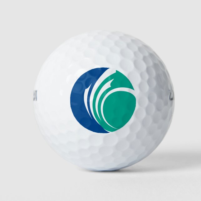 Pelota de golf Wilson con bandera de Ottawa, Canad (Anverso)