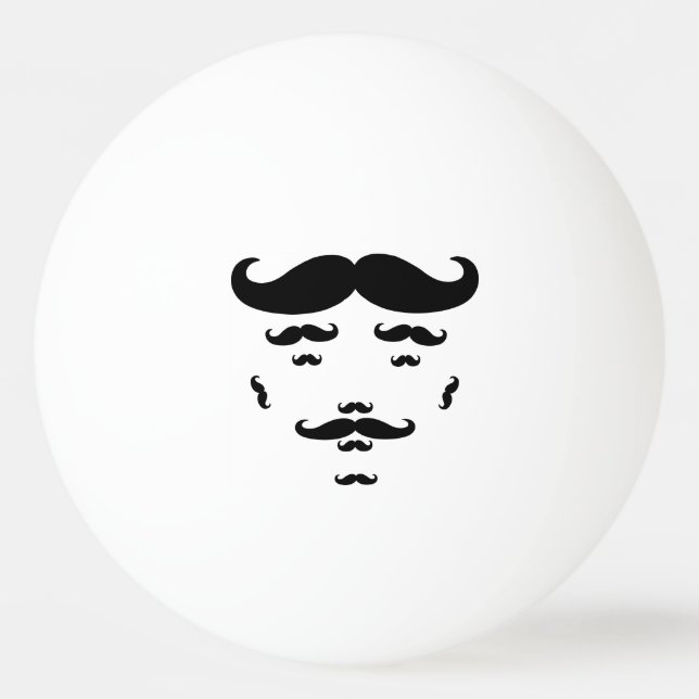 Pelota De Ping Pong 100% Mustache (Reverso)