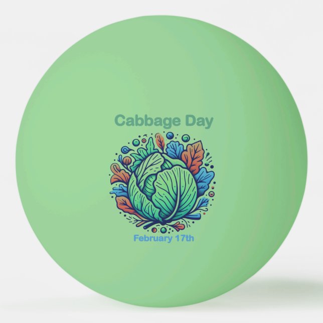 Pelota De Ping Pong 17 feb. - Día de la Basura (Anverso)