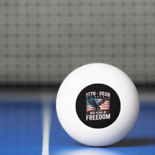 Pelota De Ping Pong 250 años 1776 2026 250º 4 de julio