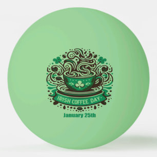 Pelota De Ping Pong 25 de enero - Día del Café Irlandés