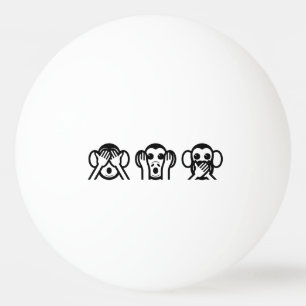 Pelota De Ping Pong 3 Emoji de monos sabios