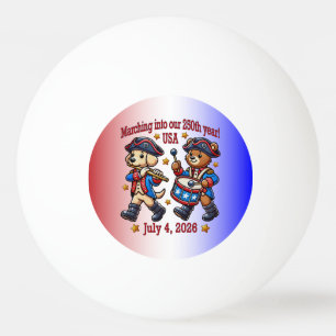 Pelota De Ping Pong 4 de julio 2014: 250 Aniversario Semiquincentenari