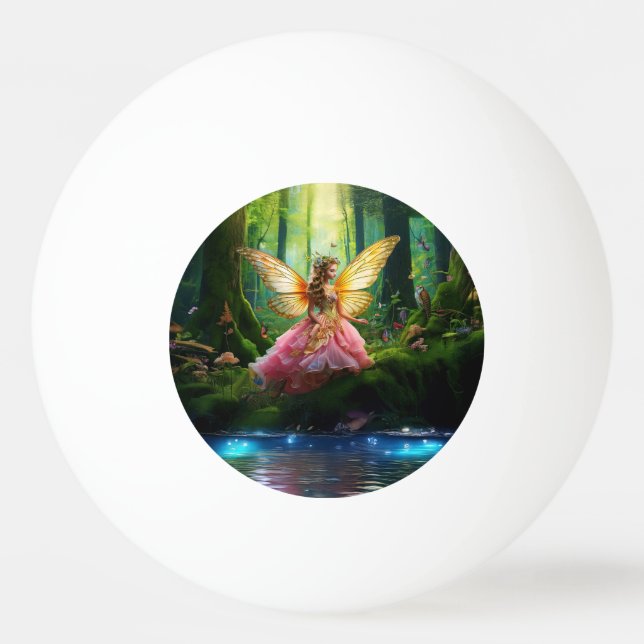 Pelota De Ping Pong A magical fairy woodland forest  (Anverso)