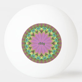 Pelota De Ping Pong ABBY ~ Floral Pastel de colores ~ Ping Pong Ball