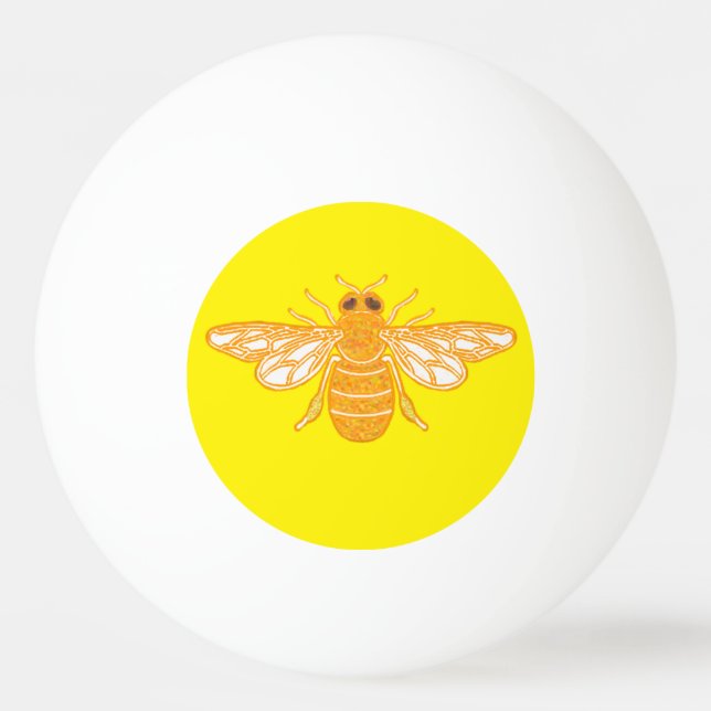 Pelota De Ping Pong Abeja dorada (Anverso)