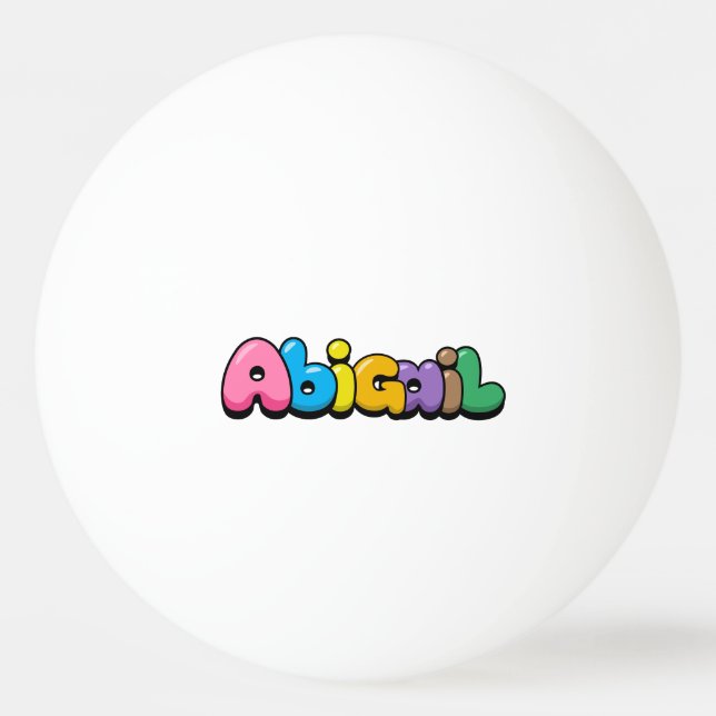 Pelota De Ping Pong Abigail (Anverso)